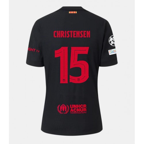 Dres Barcelona Andreas Christensen #15 Gostujuci 2024-25 Kratak Rukav